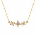 18K Gold Plated 925 Silver Floral Necklace