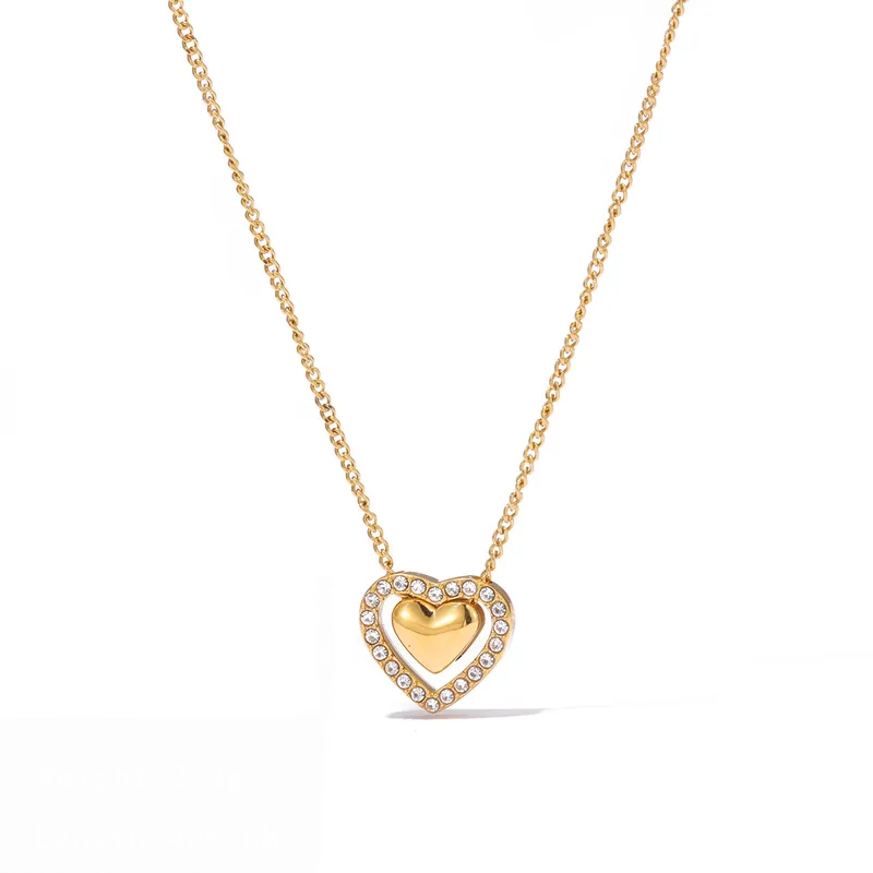 18k Gold Plated Heart Necklace