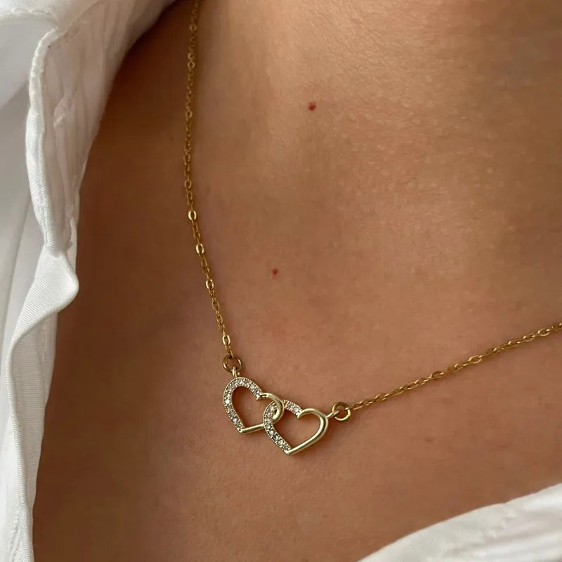 18k Gold Plated Heart Necklace