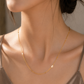 18K Gold Plated Side Flattened Chain