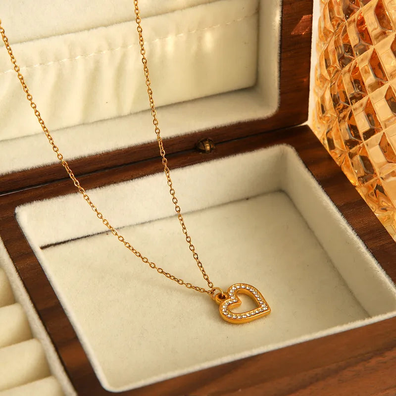 18k Gold Plated Heart Necklace