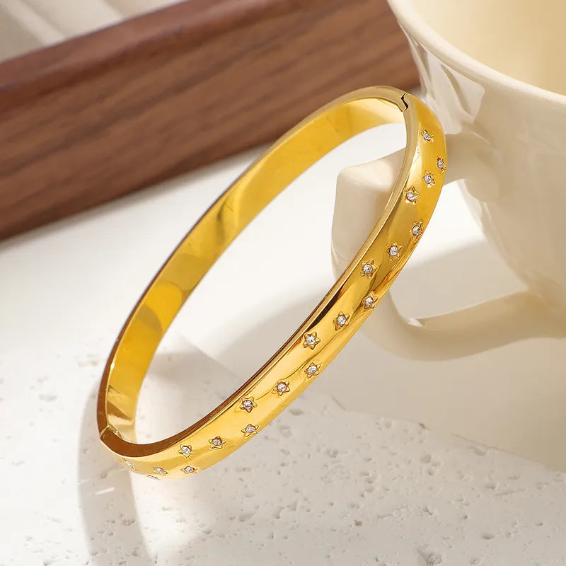 Gold Plated Bangles Bracelet