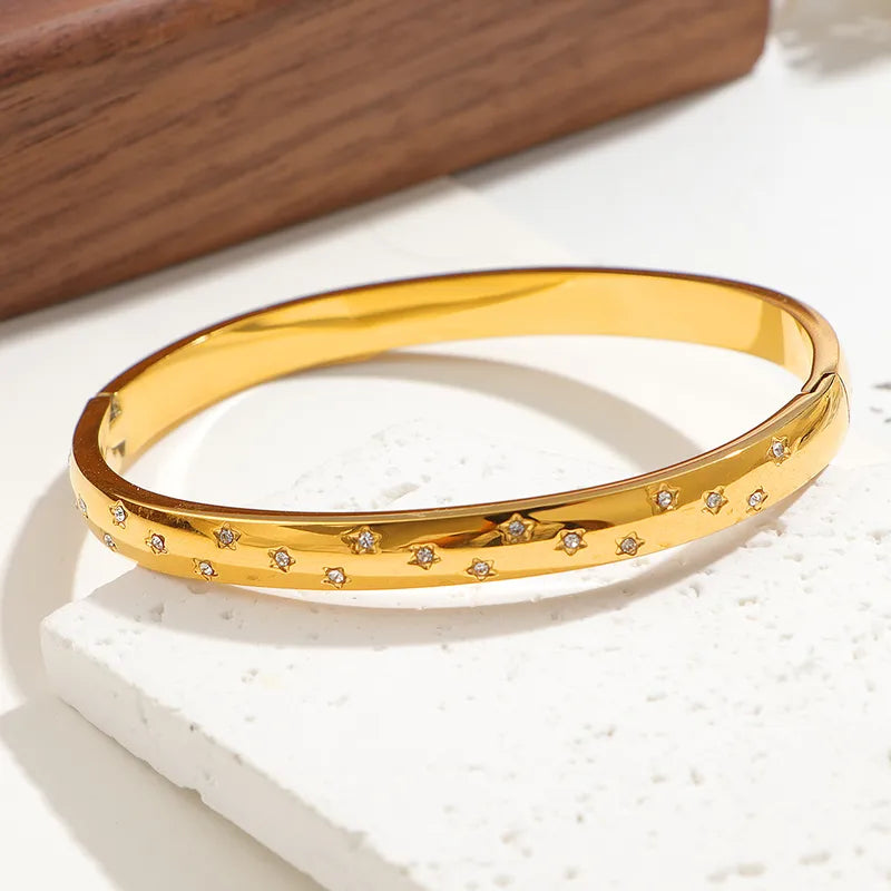 Gold Plated Bangles Bracelet