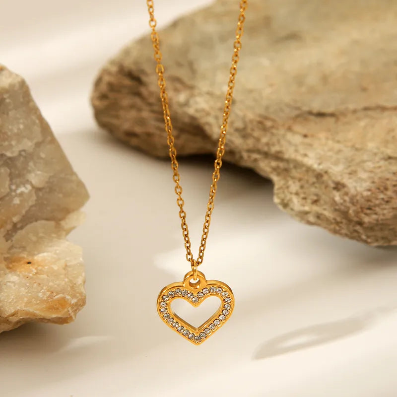 18k Gold Plated Heart Necklace
