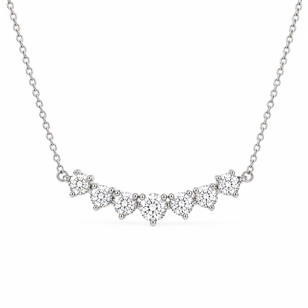 White Gold Plated 925 Silver Necklace