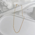 22K Gold Plated O Shaped 925 Silver Chain