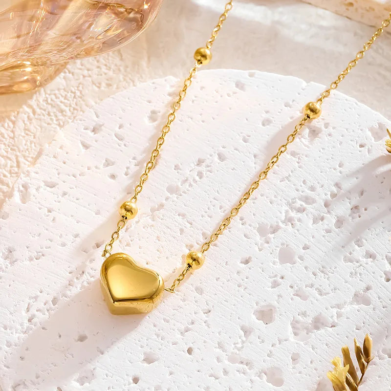 18K Gold Plated Heart Necklace