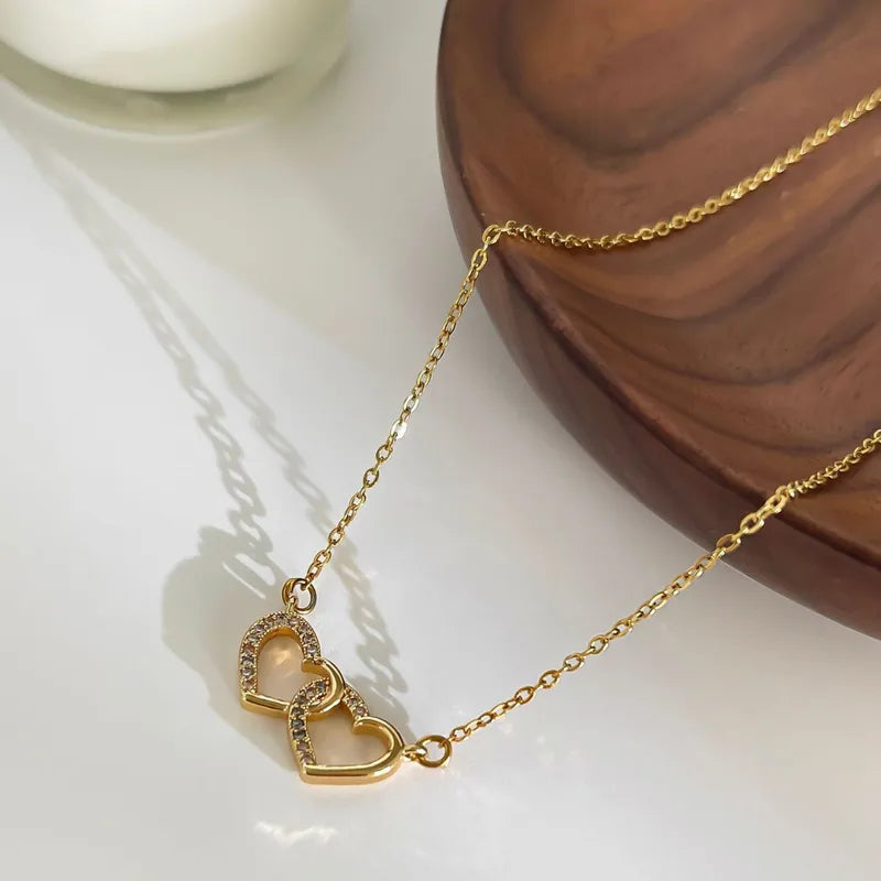 18k Gold Plated Heart Necklace