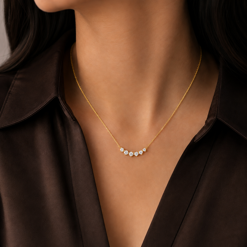 18K Gold Plated 925 Silver Necklace