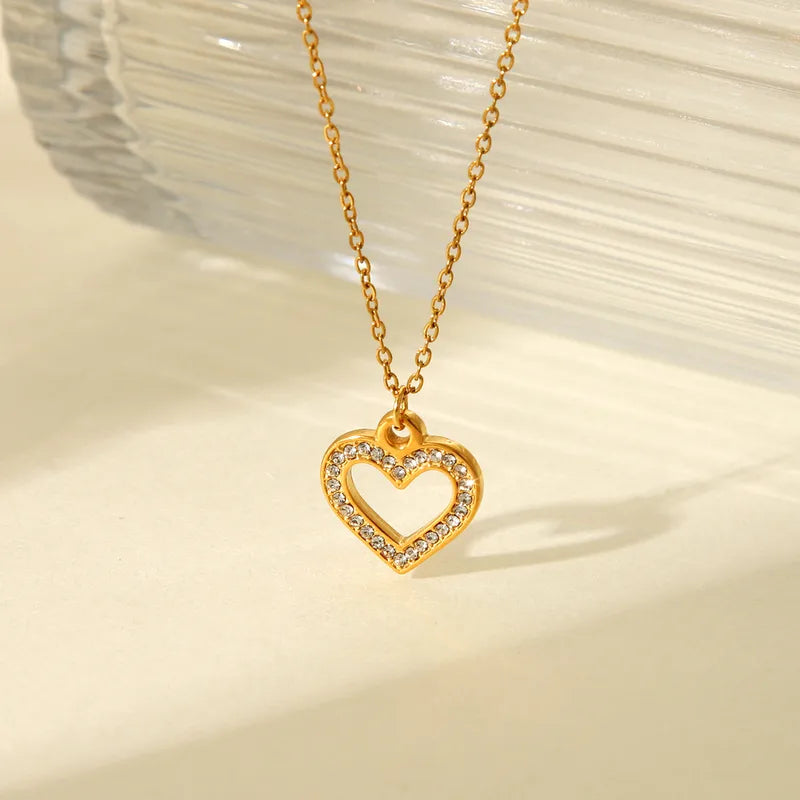 18k Gold Plated Heart Necklace