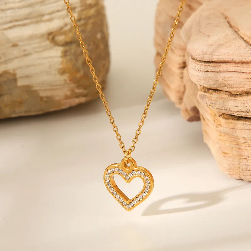 18k Gold Plated Heart Necklace