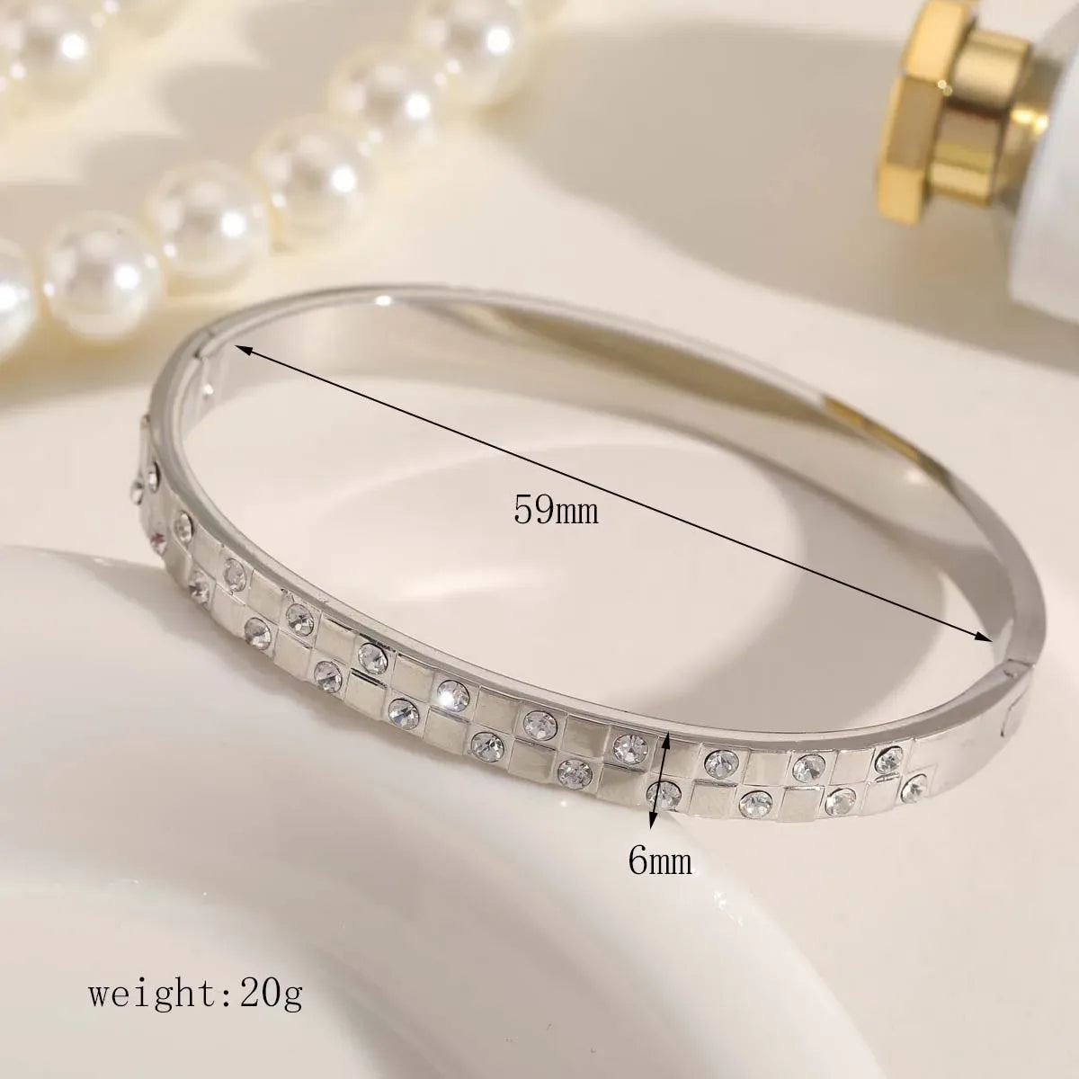 Silver Toned Anti Tarnish Bangle Bracelet