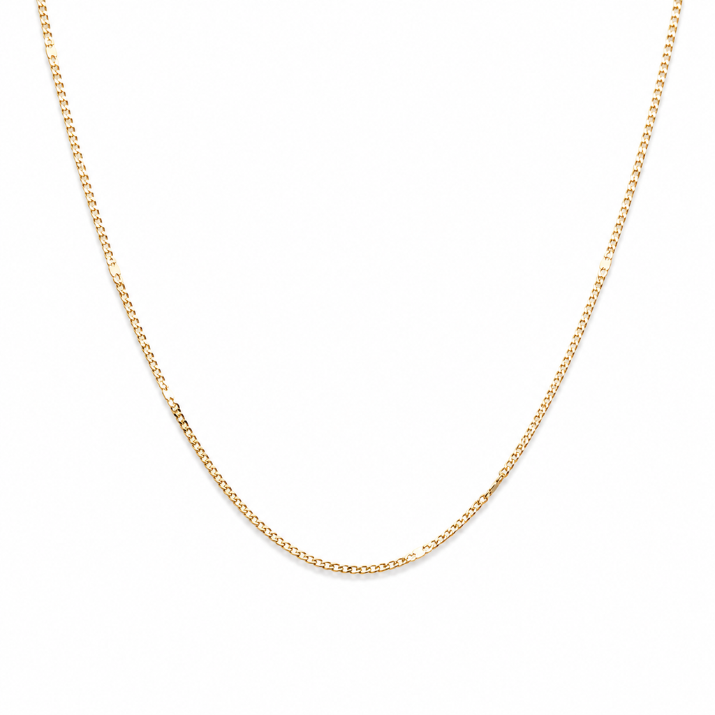 18K Gold Plated Side Flattened Chain