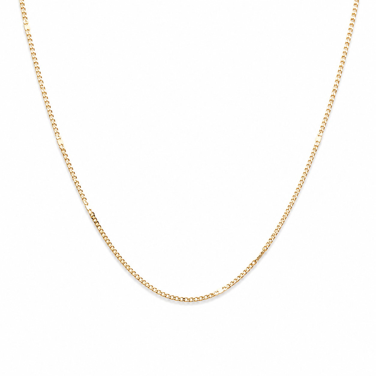 18K Gold Plated Side Flattened Chain