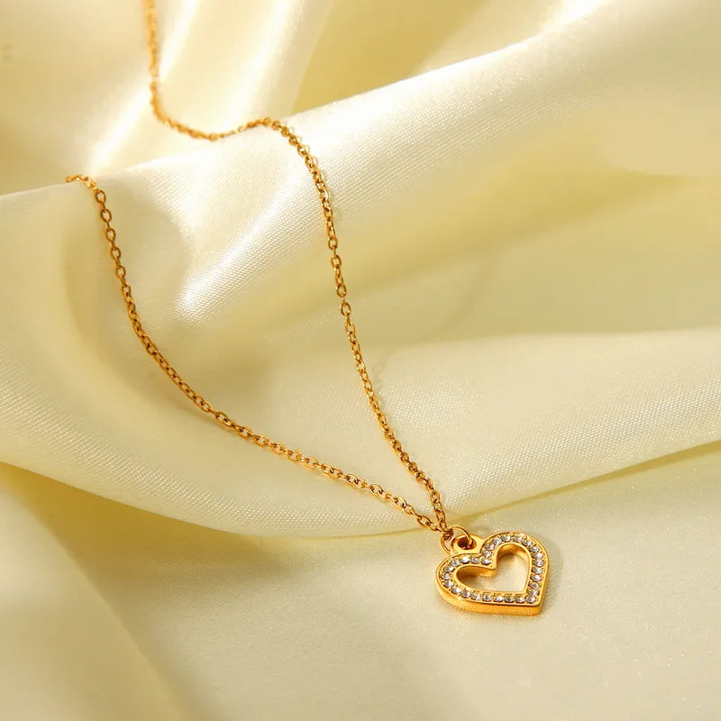 18k Gold Plated Heart Necklace
