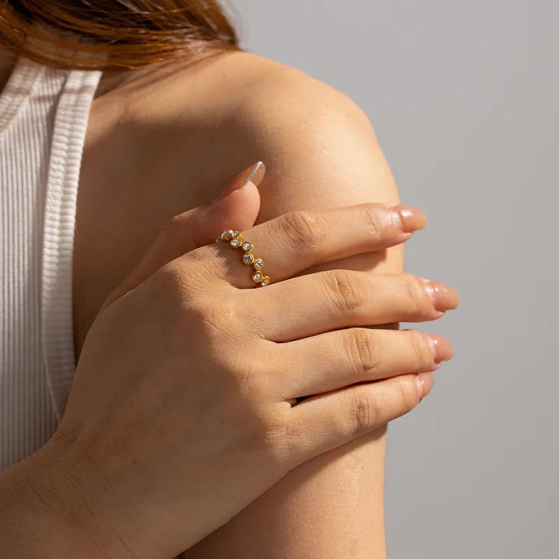 Gold Plated Anti-Tarnish Adjustable Ring