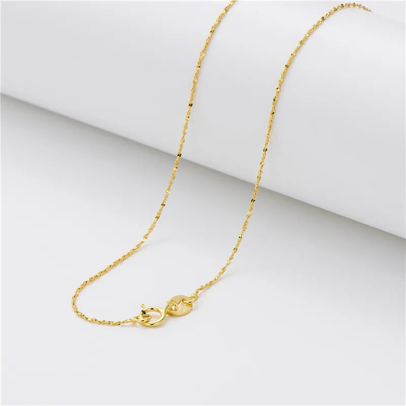 18K Gold Plated 925 Silver Starry Chain Necklace