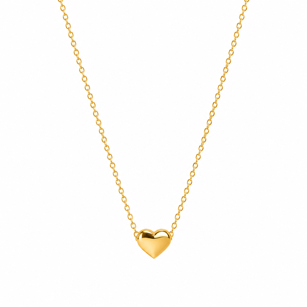 18k Gold Plated Heart Pendant Necklace