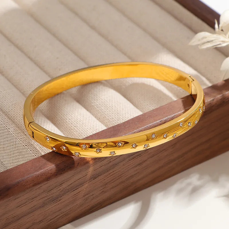 Gold Plated Bangles Bracelet