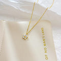 18K Gold Plated Dainty Floral Necklace