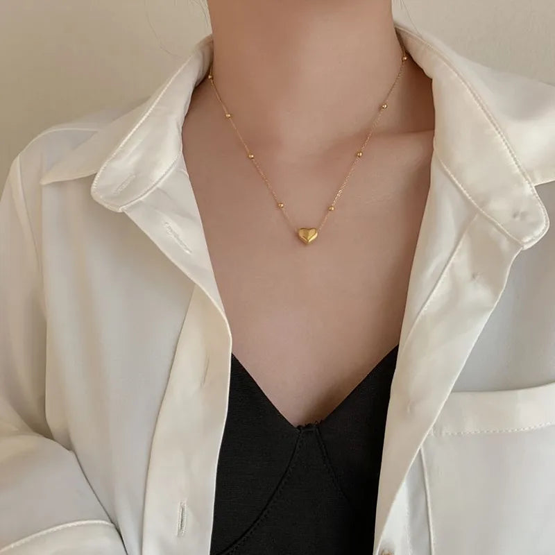 18K Gold Plated Heart Necklace