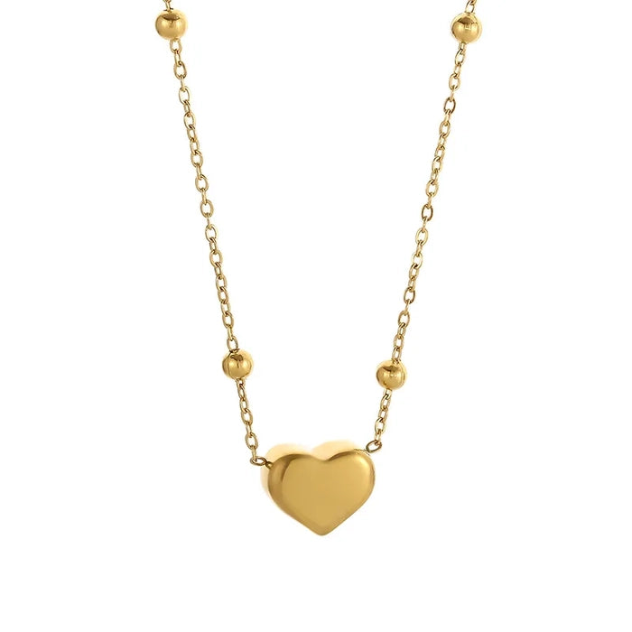 18K Gold Plated Heart Necklace