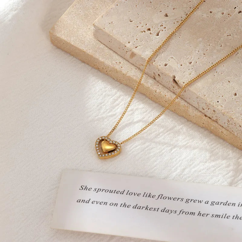 18k Gold Plated Heart Necklace