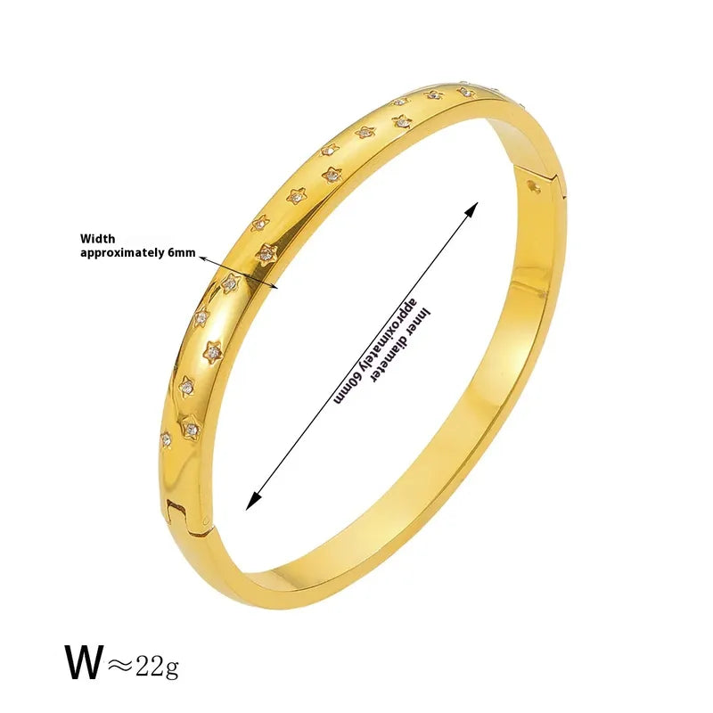 Gold Plated Bangles Bracelet