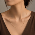 22K Gold Plated 925 Silver Box Chain