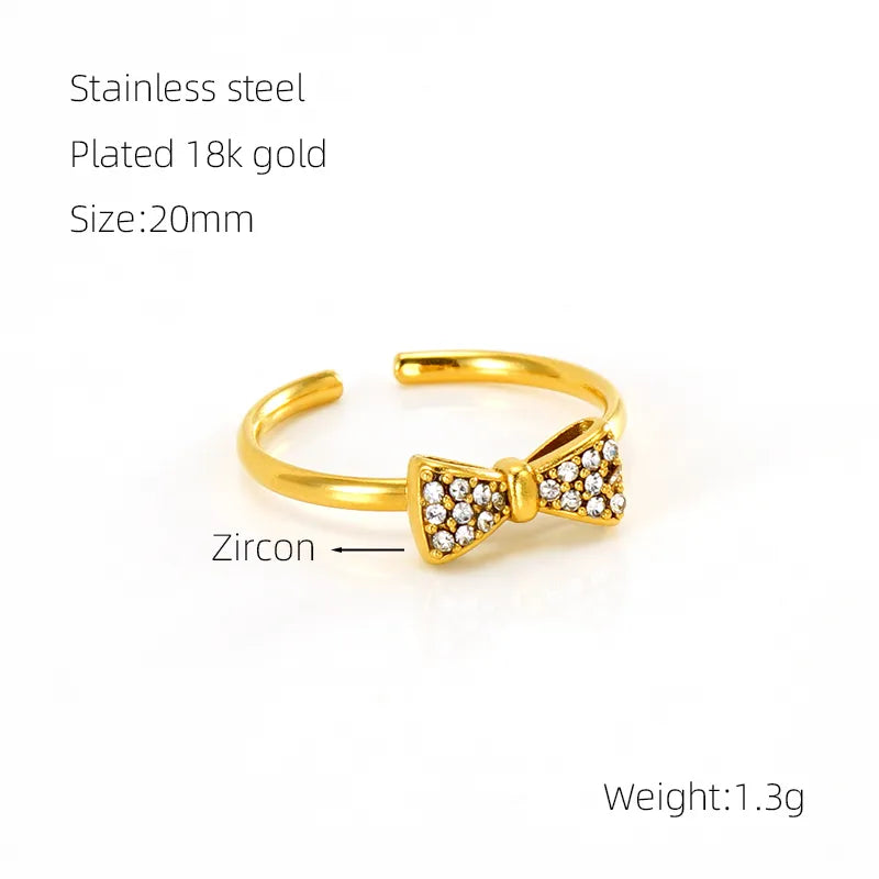 18K Gold Plated Anti-Tarnish Adjustable Ring