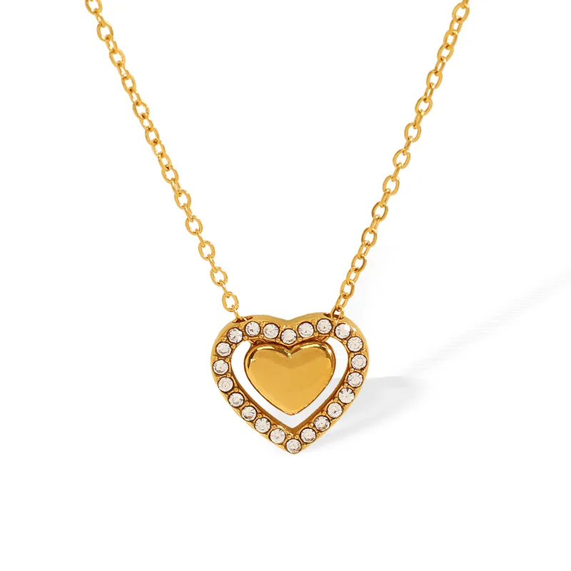 18K Gold Plated Heart Necklace