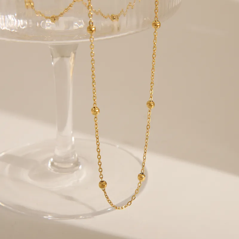 18K Gold Plated Beads Chain